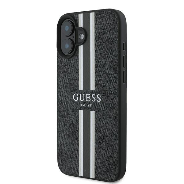 Guess GUHMP16MP4RPSK iPhone 16 Plus 6.7"czarny/black hardcase 4G Printed Stripes MagSafe