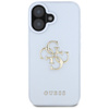 Etui Guess Grained Big 4G Logo Small     Classic Logo do iPhone 16 niebieski