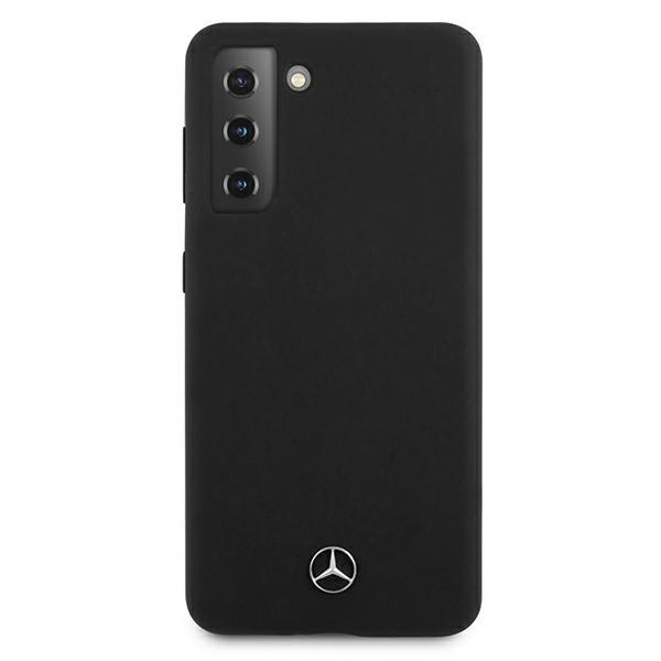 Etui Mercedes Silicone Line na Samsung Galaxy S21+ - czarne