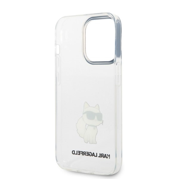 Etui Karl Lagerfeld Ikonik Choupette na iPhone 14 Pro - przezroczyste