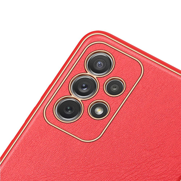 DUX DUCIS YOLO ELEGANT CASE MADE OF SOFT TPU AND PU LEATHER FOR SAMSUNG GALAXY A72 4G RED