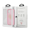 Guess GUHCP12LPCUGL4GPI iPhone 12 ProMax 6,7" różowy/pink hard case Glitter 4G Big Logo