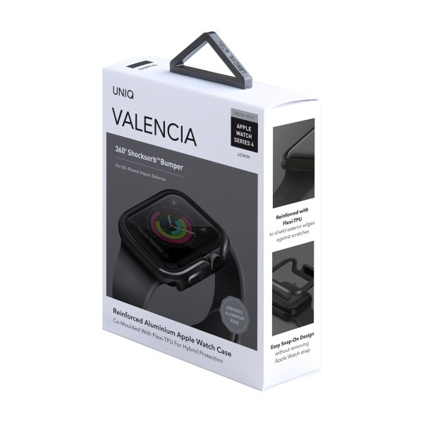 Etui UNIQ Valencia na Apple Watch 4 / 5 / 6 / SE 40mm - szare