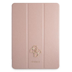 Guess GUIC12PUSASPI iPad 12,9" 2021 Book Cover różowy/pink Saffiano Collection