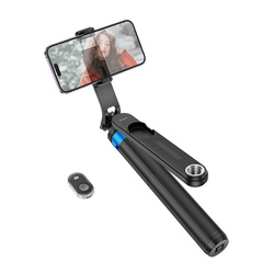Selfie stick Hoco tripod z pilotem bezprzewodowym K22 czarny