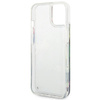 Guess GUHCP14MLFLSB iPhone 14 Plus / 15 Plus 6.7" niebieski/blue hardcase Flower Liquid Glitter