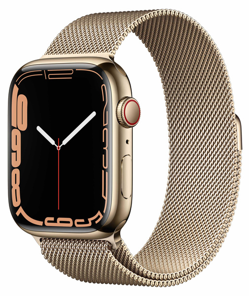 Apple Watch Series 7 Nike 45mm GPS Aluminum Case Gold + Sport Band Platinium/Black Grade C