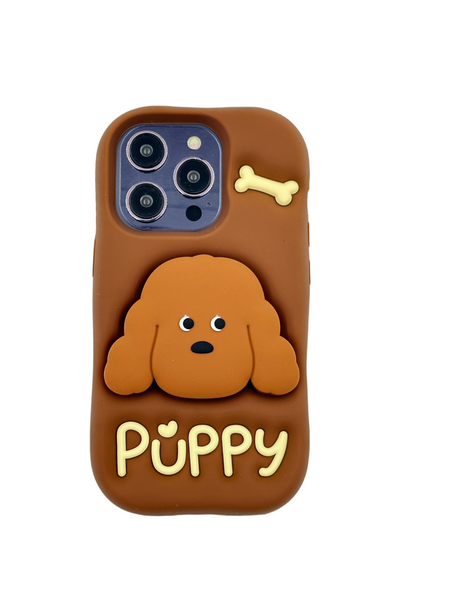 ETUI CASE 3D PUPPY WITH STAND IPHONE 16