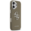 Etui Guess Grained Big 4G Classic Logo   do iPhone 17 brązowy