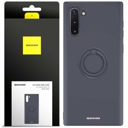Spacecase Etui Silicone Ring Galaxy Note 10 black