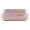 Guess słuchawki Bluetooth GUTWSC2MCDSP   TWS + stacja dokująca różowy/pink Elongated Metalic Printed Logo