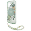 Guess GUHMP16MHFWBRCESN iPhone 16 Plus6.7" zielony/green hardcase IML Flowers With Pearl Strap MagSafe