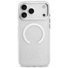 Etui Guess Metal Outline MagSafe do      iPhone 17 Pro Max srebrny