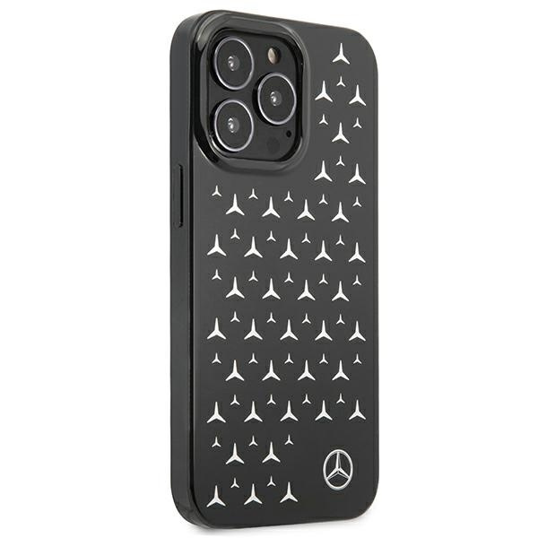 Etui Mercedes Silver Stars Pattern na iPhone 13 Pro / iPhone 13 - czarne