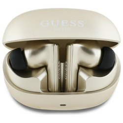 Guess słuchawki Bluetooth GUTWST88MCTGD  TWS + stacja dokująca złoty/gold Capsule Printed Logo