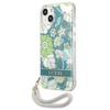Guess GUHCP13SHFLSN iPhone 13 mini 5,4"zielony/green hardcase Flower Strap
