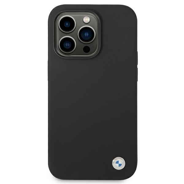 Etui BMW Silicone Metal Logo na iPhone 14 Pro Max - czarne