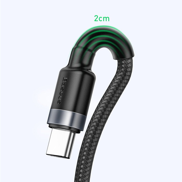 Baseus Cafule cable USB Type C SuperCharge 40W Quick Charge 3.0 QC 3.0 1m gray-black (CATKLF-PG1)