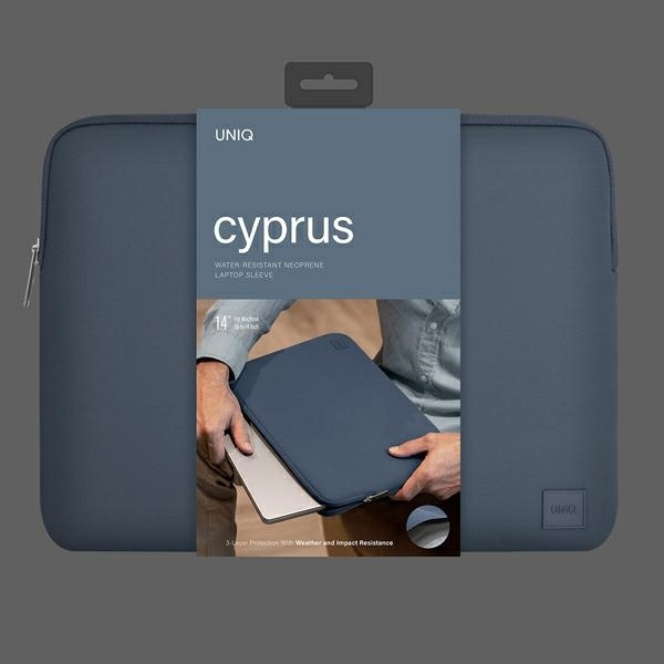 Pokrowiec UNIQ Cyprus na laptopa 14" - niebieski