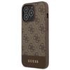 Guess GUHCP13LG4GLBR iPhone 13 Pro / 136,1" brązowy/brown hard case 4G Stripe Collection