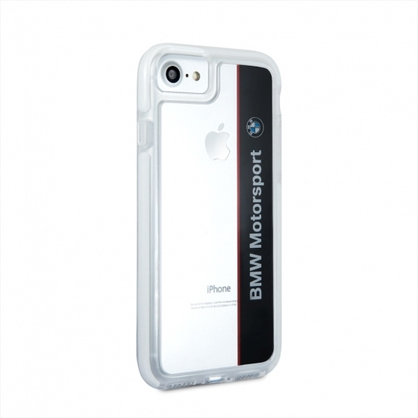 Etui BMW Motorcase na iPhone 7 / 8 / SE 2020 / SE 2022 - przezroczysto-czarne