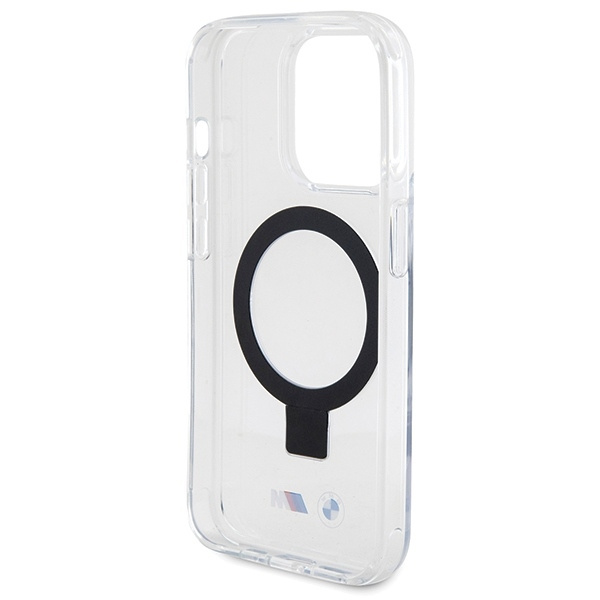 Etui BMW Ring Stand M Collection MagSafe na iPhone 15 Pro - przezroczysty