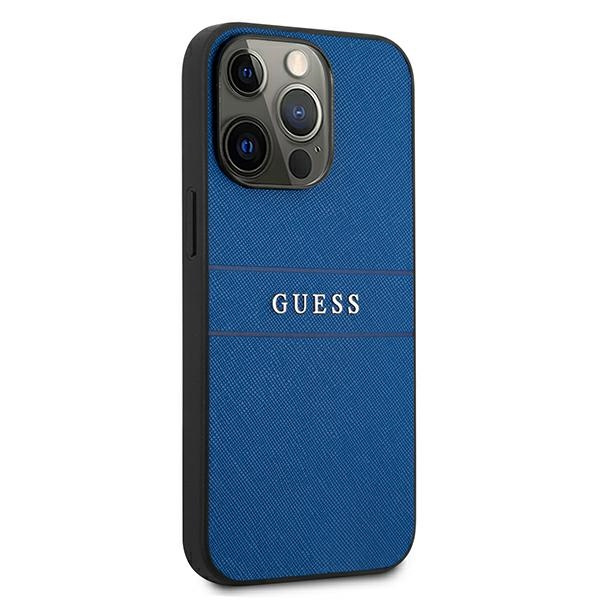 Guess GUHCP13LPSASBBL iPhone 13 Pro / 136,1" niebieski/blue Saffiano Strap