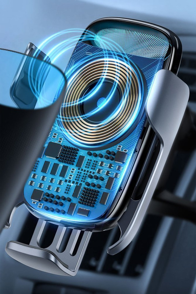 BASEUS MILKY WAY 15W WIRELESS QI CAR CHARGER PHONE AUTOMATIC HOLDER BLACK (WXHW02-01)