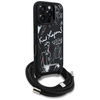 Etui Karl Lagerfeld Crossbody Grained    Pattern & Logo do iPhone 16 Pro Max czarny