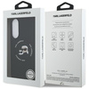 Etui Karl Lagerfeld Silicone Double      Heads And Circle MagSafe do Samsung Galaxy S25 Edge czarny