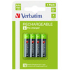 Verbatim Akumulator NiMH AAA 950mAh      Premium HR03 4szt czarny/black 49514