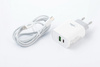 TRAVEL CHARGER CALLME LS13 2 USB PD + QC 3.0 WITH CABLE TYPE C 18W WHITE