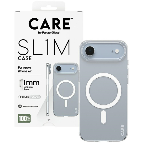 Etui CARE by PanzerGlass SL1M MagSafe do iPhone Air przezroczysty