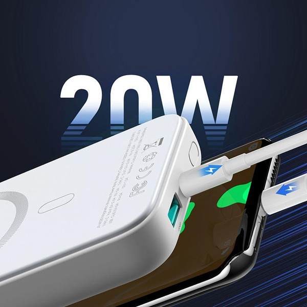 Powerbank Joyroom JR-W020 20W 10000mAh MagSafe + USB-C - USB-C cable 0.25m - black