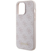 GUESS GUHCP15XG4GFPI IPHONE 15 PRO MAX 6.7" RÓŻOWY/PINK HARD CASE 4G METAL GOLD LOGO