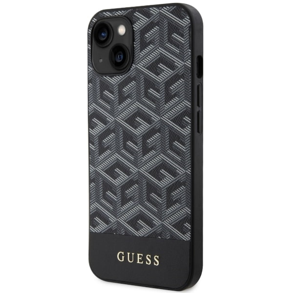 Guess GUHMP14SHGCFSEK iPhone 14 / 15 /13 6.1" czarny/black hardcase GCube Stripes MagSafe