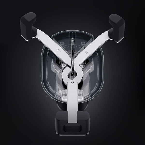 Baseus grawitacyjny uchwyt samochodowy na telefon na kratkę nawiewu biały (SUWX000002)