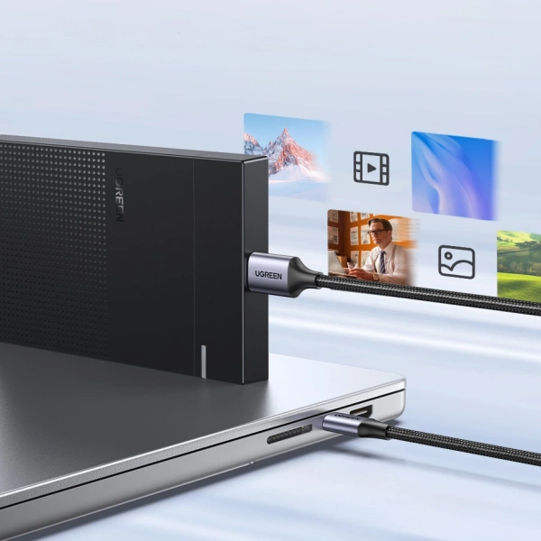 Kabel USB C / micro USB-B 3.0 Ugreen US565 5Gb/s 3A 1m - szary