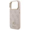 Etui Guess 4G Strass Logo MagSafe do     iPhone 17 Pro różowy