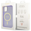 Guess GUHMP14MHCMCGU iPhone 14 Plus/ 15 Plus 6.7" purpurowy/purple hardcase Glitter Gold MagSafe