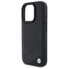 BMW BMHCP16X23RCGPK iPhone 16 Pro Max     6.9" czarny/black hardcase Sign Leather Crossing Lines Pattern