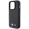 Etui BMW Leather Stamp Tricolor do iPhone 15 Pro - czarne