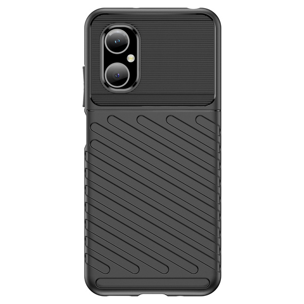 THUNDER CASE CASE FOR XIAOMI REDMI NOTE 11E /REDMI 10 5G / REDMI 10 PRIME+ 5G / POCO M4 5G SILICONE ARMOR COVER BLACK