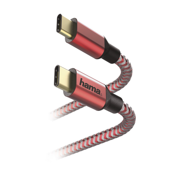 KABEL HAMA USB TYPE-C - USB TYPE-C 1,5m CZERWONY