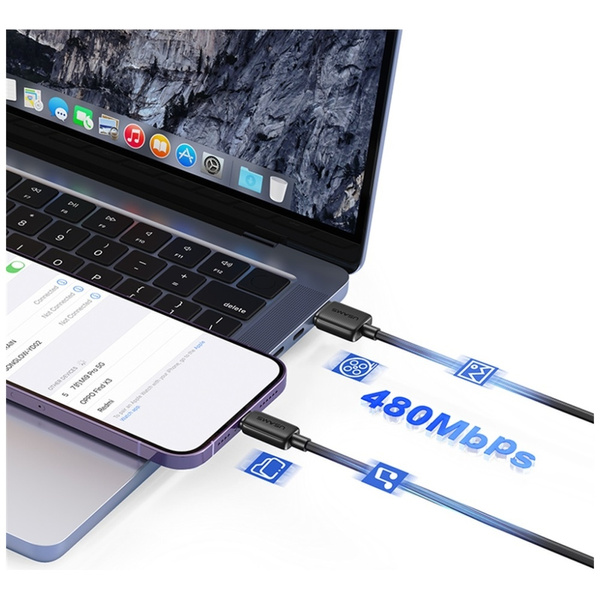 Kabel USAMS KY Series US-SJ694 2.4A      Lightning do USB-A 2m biały