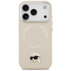 Etui Karl Lagerfeld Karl Pin MagSafe do  iPhone 17 Pro Max beżowy