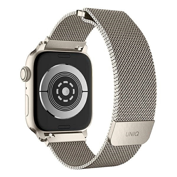 Pasek Uniq Dante Stainless Steel na Apple Watch 1/2/3/4/5/6/7/8/SE/SE2 38/40/41mm - beżowy