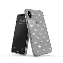 ETUI ADIDAS OR SNAPCASE ENTRY LOGO IPHONE X/XS TRANSPARENT/SREBRNY WYPRZEDAŻ