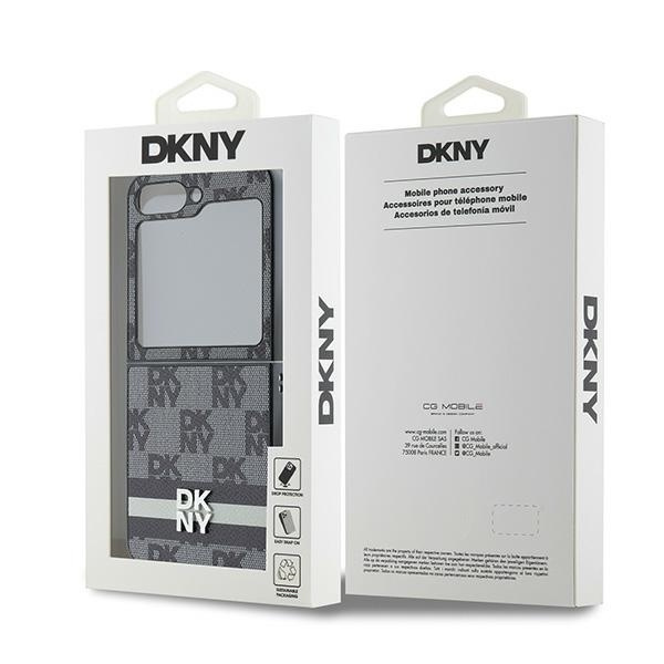 DKNY DKHCZF6PCPTSSK Z Flip6 F741czarny/black Chequered Pattern Printed Stripes