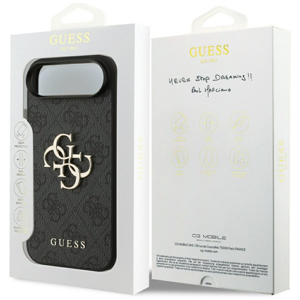 Etui Guess 4G Big Logo do iPhone 17 Air czarny